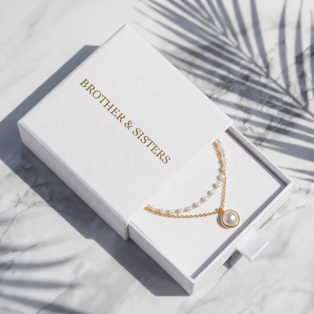 Armband parels — in de cadeaudoos, goud | SKU: l-epure