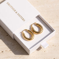 Thumbnail for Oorringen goud — in de cadeaudoos, goud | SKU: lesbrillantes