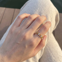 Thumbnail for Verstelbare ring — gedragen, echte grootte, goud | SKU: lescoeurs