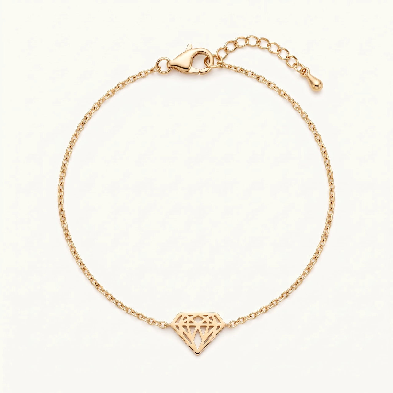 Schakelarmband — productfoto op witte achtergrond, goud | SKU: 11662607-gold