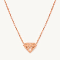 Thumbnail for Geometrische ketting — productfoto op witte achtergrond, rosé goud | SKU: 12791388-rose-gold