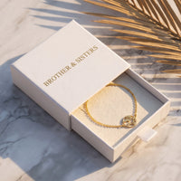 Thumbnail for Wereldbol armband — in de cadeaudoos, goud | SKU: 22665062-gold