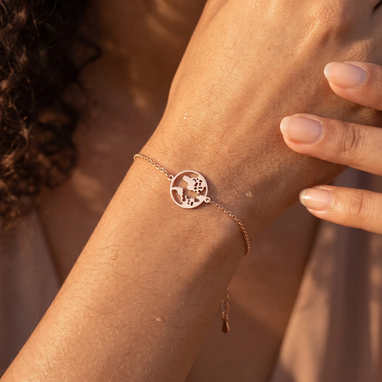 Cadeau reiziger — close-up van de details, rosé goud | SKU: 22665062-rose-gold