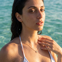 Thumbnail for Wereldbol ketting — gedragen in het water, waterproof, goud | SKU: 22173453-gold