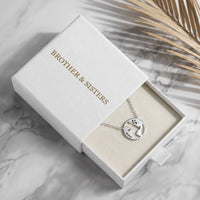 Thumbnail for Wereldbol ketting — in de cadeaudoos, zilver | SKU: 22173453-white-gold
