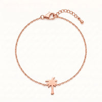 Thumbnail for Palmboom armband — productfoto op witte achtergrond, rosé goud | SKU: 7819407-rose-gold-color