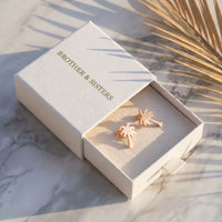 Thumbnail for Palmboom oorbellen — in de cadeaudoos, rosé goud | SKU: 10287609-rose-gold-color