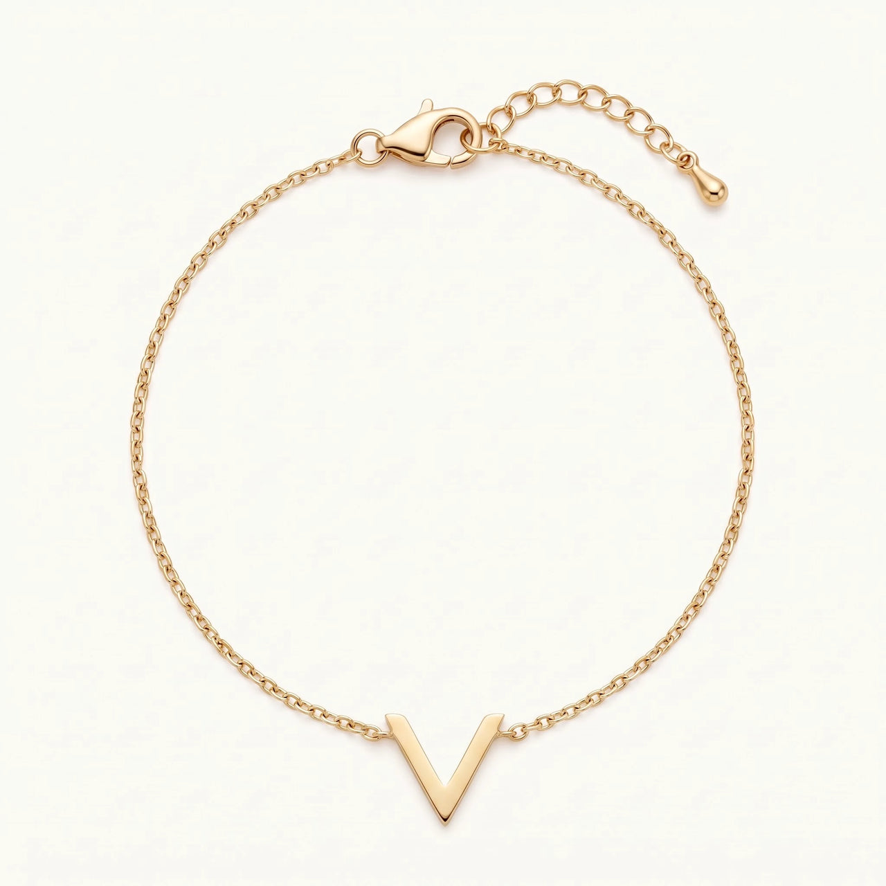 Minimalistische armband — productfoto op witte achtergrond, goud | SKU: 9443177-gold