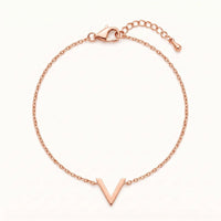 Thumbnail for V armband — productfoto op witte achtergrond, rosé goud | SKU: 9443177-rose-gold
