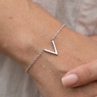 Thumbnail for Schakelarmband — close-up van de details, zilver | SKU: 9443177-white-gold