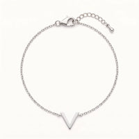 Thumbnail for V armband — productfoto op witte achtergrond, zilver | SKU: 9443177-white-gold
