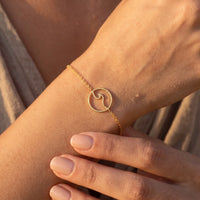 Thumbnail for Surf armband — close-up van de details, goud | SKU: 17429078-gold