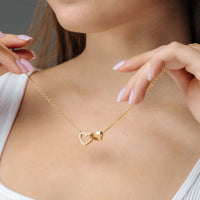 Thumbnail for Lovers Name Necklace featuring heart design, personalized accessory by Brother & Sisters, perfect for celebrating love.