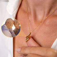 Thumbnail for Luxury Photo Necklace by Brother & Sisters, features a pendant that reveals cherished memories.