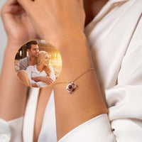Thumbnail for Memories Photo Bracelet showcasing hidden photo projection pendant by Brother & Sisters, capturing cherished moments on wrist.