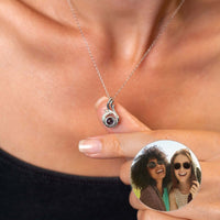 Thumbnail for Phoenix Photo Necklace showcasing a personalized photo, designed by Brother & Sisters for cherished memories.
