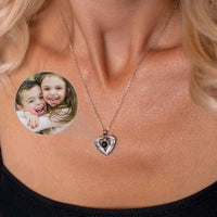Thumbnail for Precious Heart Photo Necklace featuring a heart-shaped pendant with a customizable photo insert by Brother & Sisters.