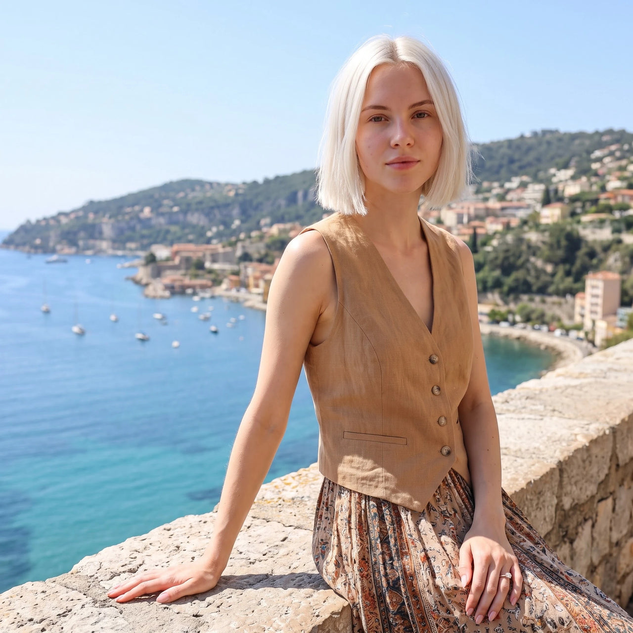 Verlovingsring rosé goud — gedragen op reis, rosé goud | SKU: 33759698-4.5-rose-gold