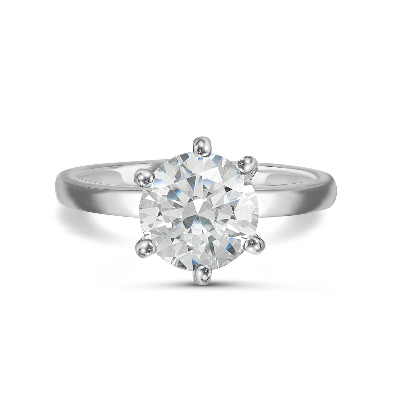 Silver Classic Ring, silver ring, studio packshot | SKU: 33759698-4.5-silver