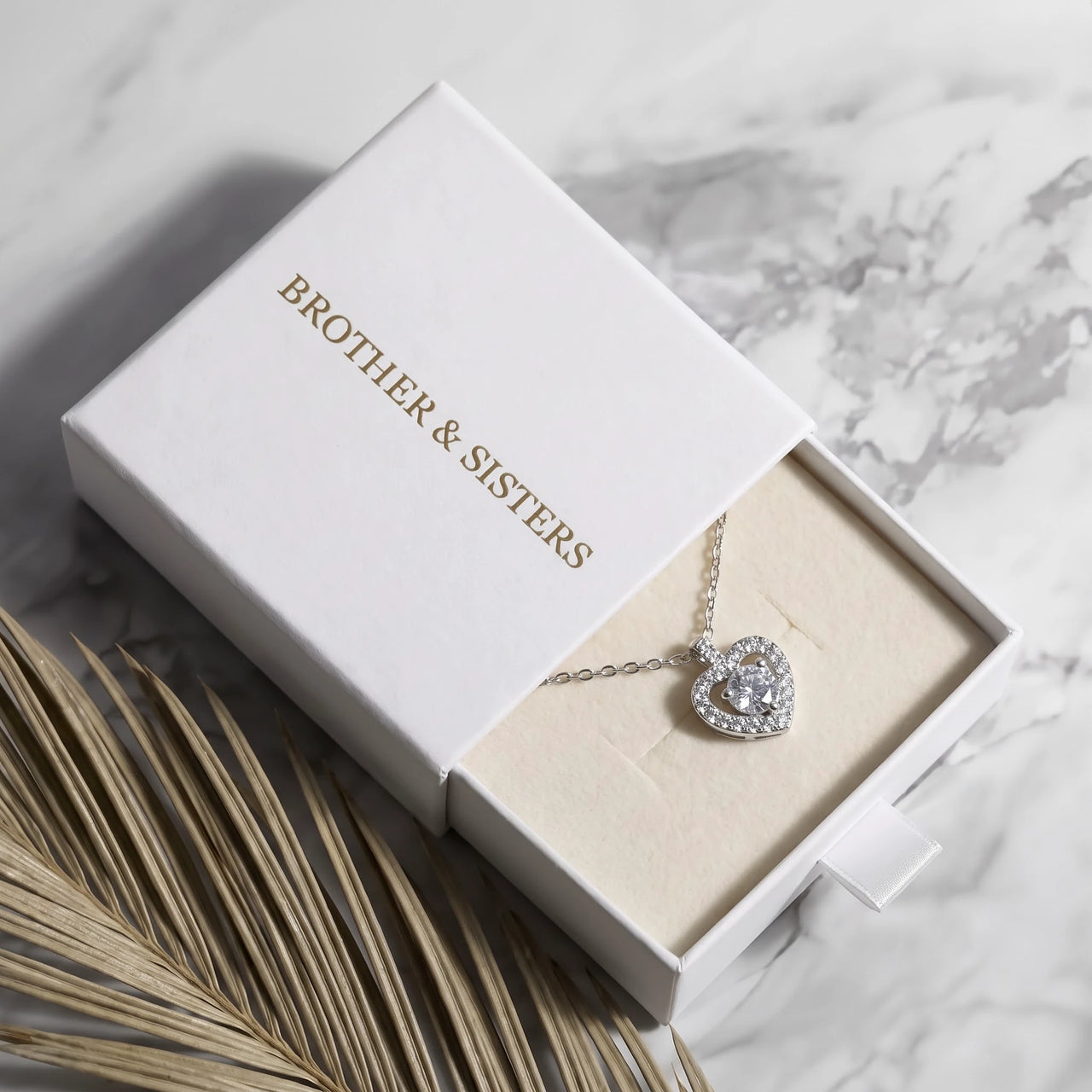 Hart ketting — in de cadeaudoos, zilver | SKU: 505744