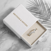 Thumbnail for Silver ring with the Brother & Sisters gift box | SKU: 10645547-4.5-silver