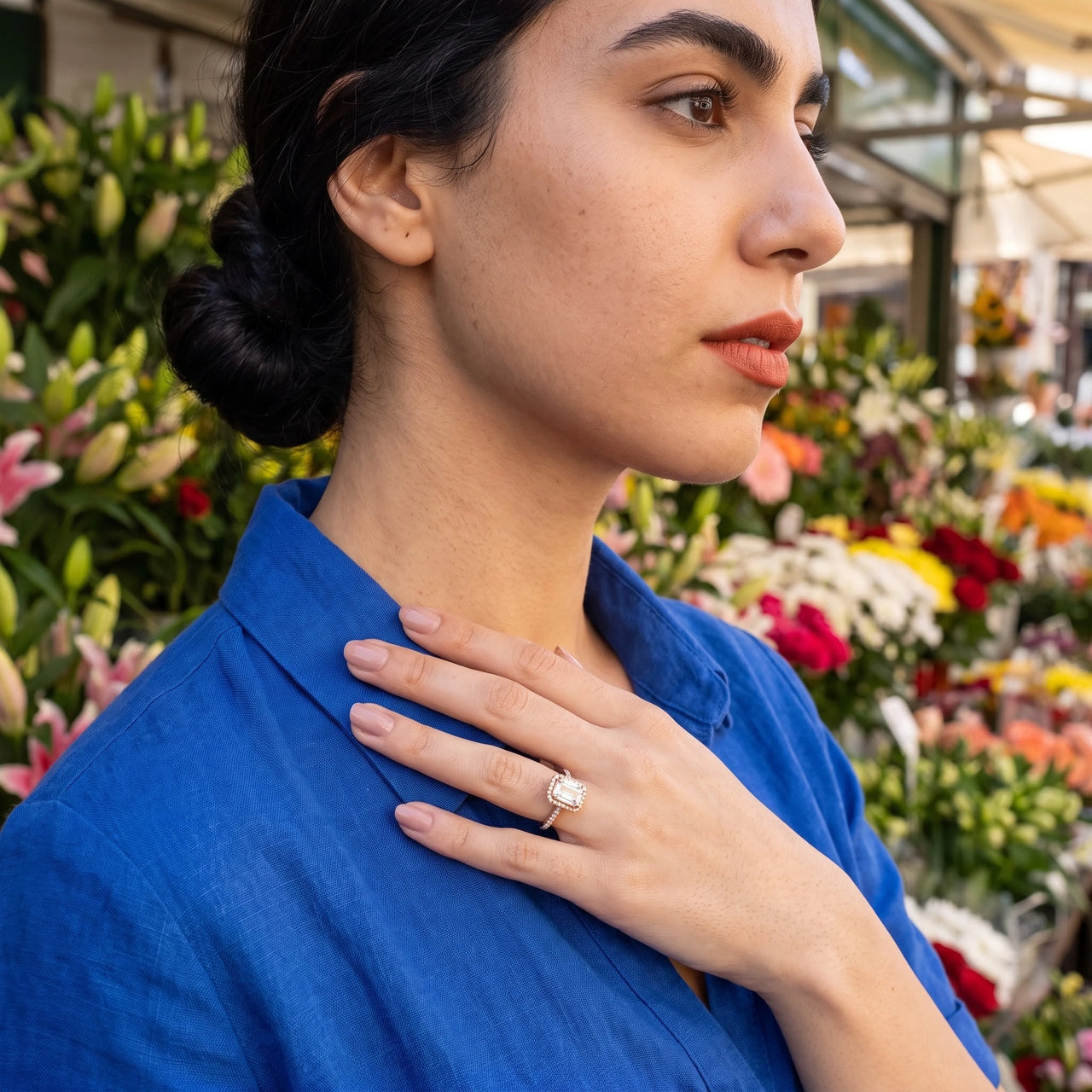 Belofte ring — gedragen in het dagelijks leven, rosé goud | SKU: 1969566-4-5-rose-gold