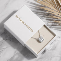 Thumbnail for Silver necklace with the Brother & Sisters gift box | SKU: 505721