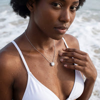 Thumbnail for Silver necklace worn in the water, waterproof stainless steel | SKU: 505721