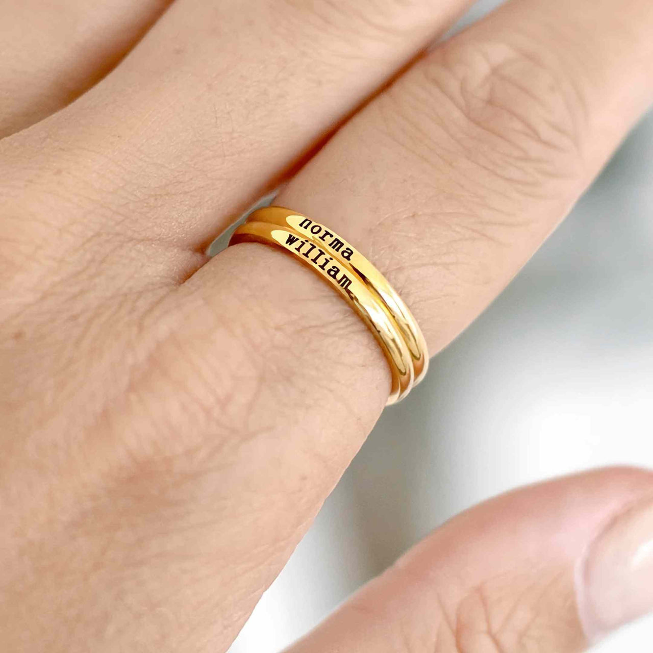 Stainless Steel Ring - Woman Ring - Custom Name Ring – Engraved Ring - Custom Ring Ring Brother & Sisters