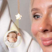 Thumbnail for Star Photo Necklace featuring a star pendant with a hidden photo projection, perfect for keeping cherished memories close.