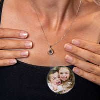 Thumbnail for Stellar Photo Necklace showcasing a custom photo pendant, designed by Brother & Sisters for cherished memories.
