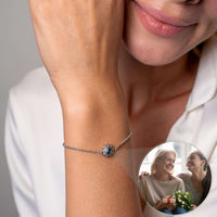 Thumbnail for Sun Photo Bracelet by Brother & Sisters featuring a sun-shaped charm with a cherished photo.