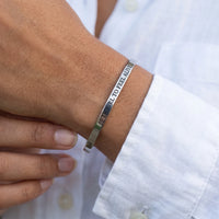 Thumbnail for Reis armband — close-up van de details, zilver | SKU: ttfa-wg
