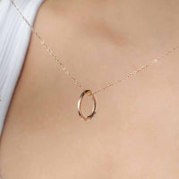 Thumbnail for Triple Name Necklace by Brother & Sisters showcasing a custom circular pendant on a delicate chain.