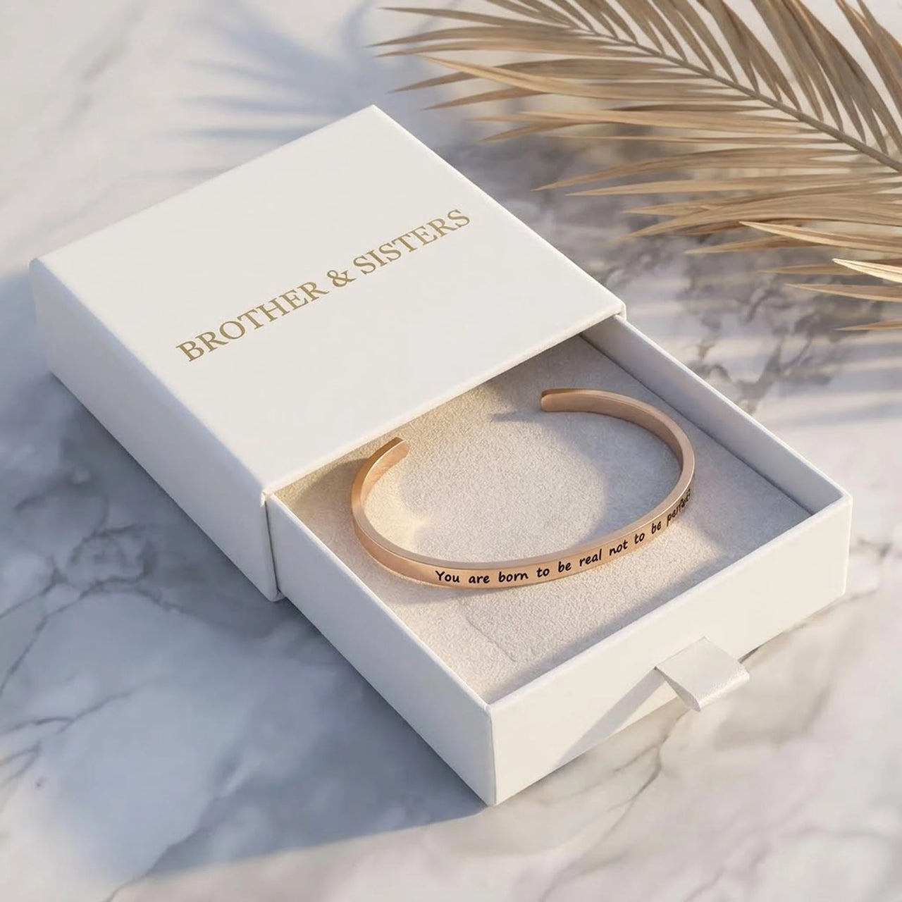 Bangle armband — in de cadeaudoos, rosé goud | SKU: 9864184-rose