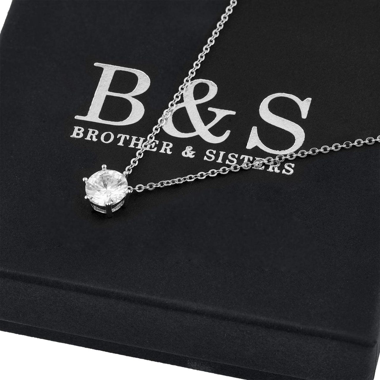 Austrian Crystal Necklace  - Silver Necklace Women - Women’s Necklace Necklace Brother & Sisters