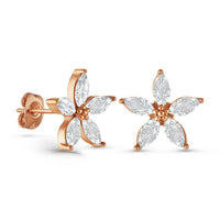 Thumbnail for Austrian Crystals Flowers Earrings - Earrings For Women - Stud Earrings Earrings Brother & Sisters