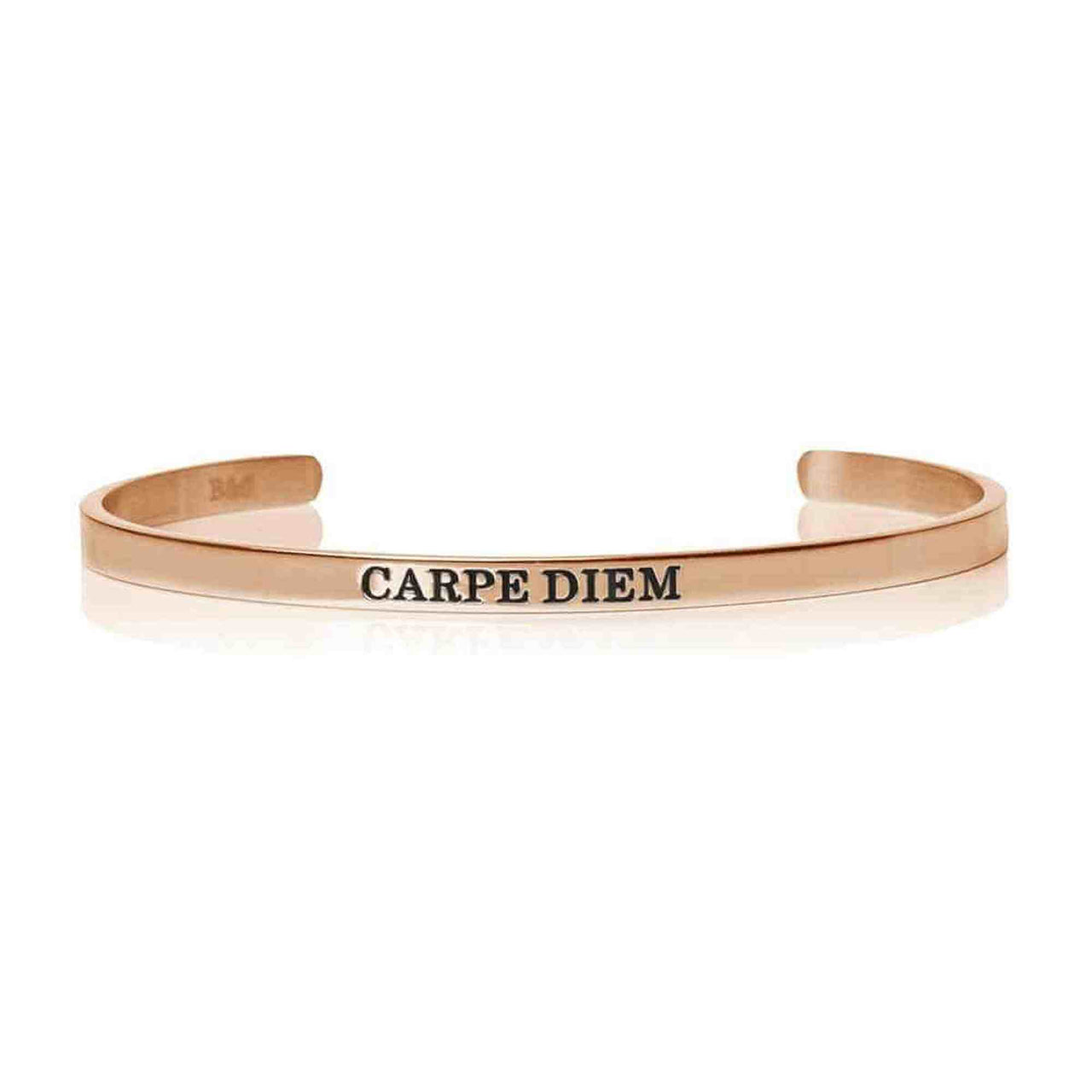 Carpe Diem - Mantra Bracelet - Quote Bracelet - Woman Bracelet Bracelet 18k Rose Gold Brother & Sisters