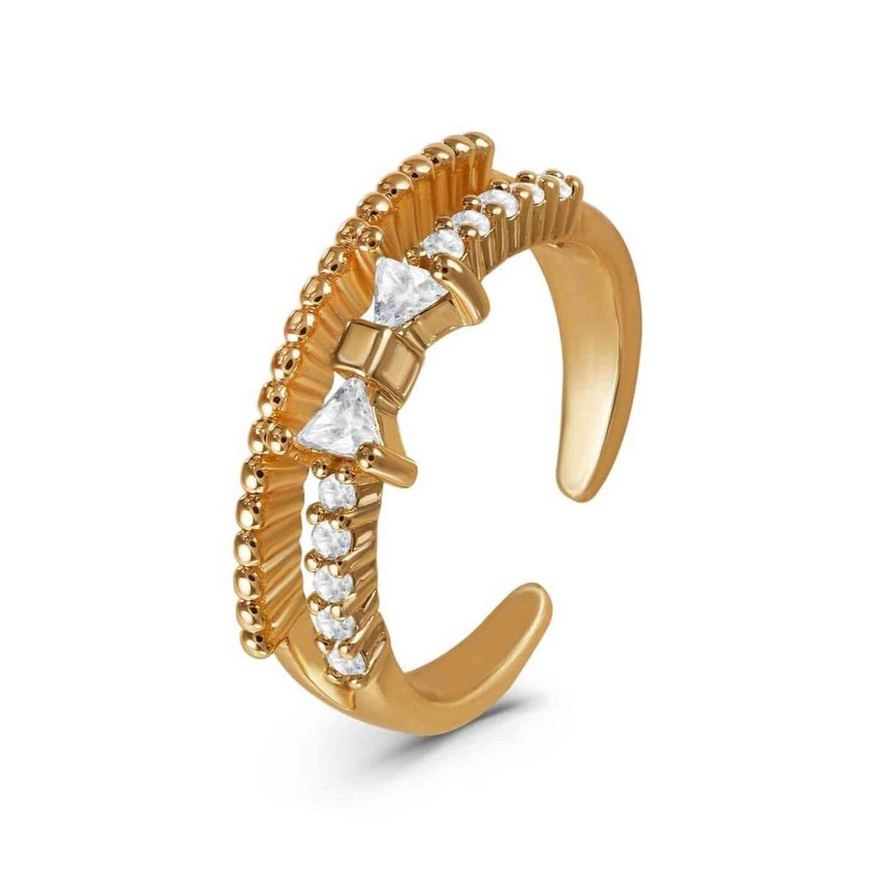 Gold Ring for Women - Stainless Steel Ring - Woman Ring - The Butterfly Ring Ring Brother & Sisters