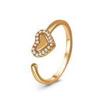 Thumbnail for Gold Ring for Women - Stainless Steel Ring - Woman Ring - The Heart Ring Ring Brother & Sisters