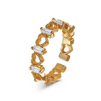 Thumbnail for Gold Ring for Women - Stainless Steel Ring - Woman Ring - The Hearts Ring Ring Brother & Sisters