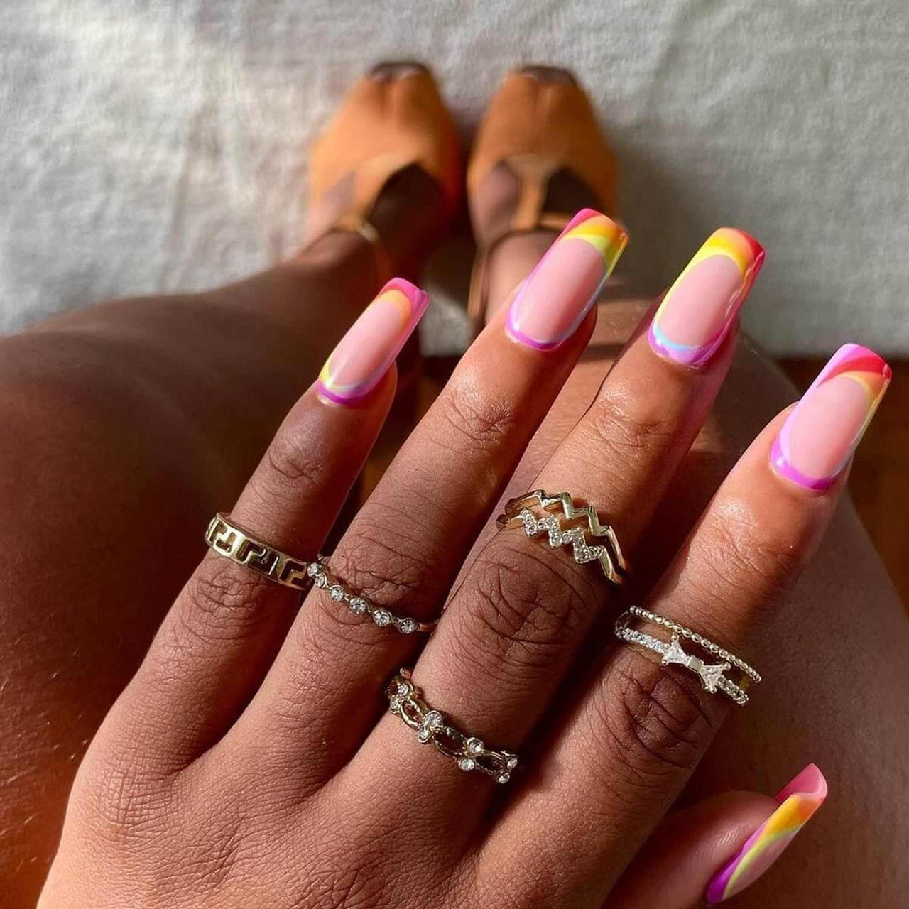 Gold Ring for Women - Stainless Steel Ring - Woman Ring - The Hearts Ring Ring Brother & Sisters