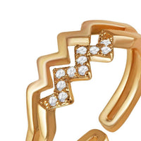 Thumbnail for Gold Ring for Women - Stainless Steel Ring - Woman Ring - The Zigzag Ring Brother & Sisters