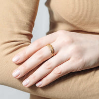 Thumbnail for Gold Ring for Women - Stainless Steel Ring - Woman Ring - The Zigzag Ring Brother & Sisters
