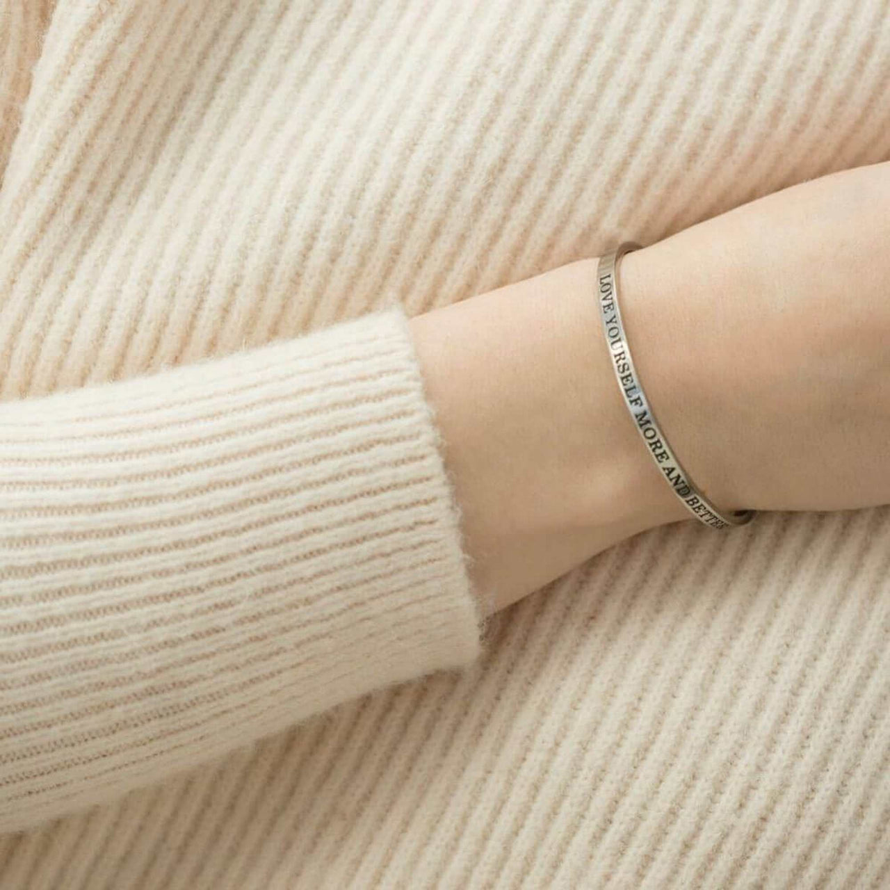 Love Yourself More And Better - Quote Bracelet - Mantra Bracelet Bracelet Brother & Sisters