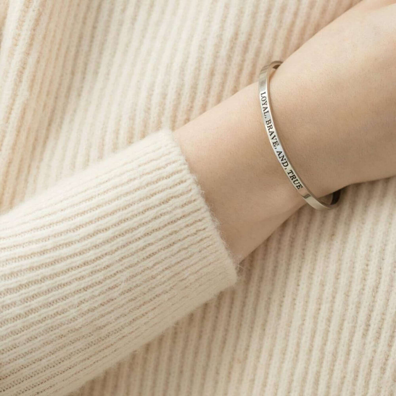 Loyal, Brave, And, True Bracelet - Quote Bracelet - Mantra Bracelet Bracelet Brother & Sisters