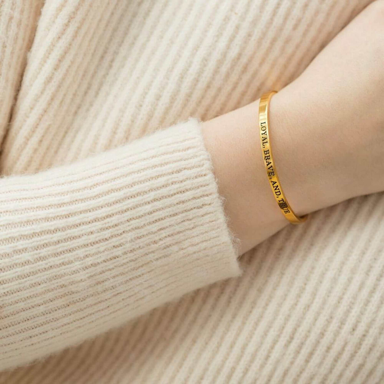 Loyal, Brave, And, True Bracelet - Quote Bracelet - Mantra Bracelet Bracelet Brother & Sisters