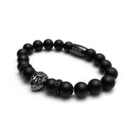 Thumbnail for Man Bracelet - Men’s Beaded Bracelet - Black Lion & Black Stones Bracelet - Men’s Bracelet Bracelet Brother & Sisters