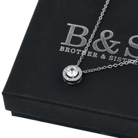 Thumbnail for Silver Circle Necklace - Silver Necklace Women - Womens Necklace Necklace Brother & Sisters