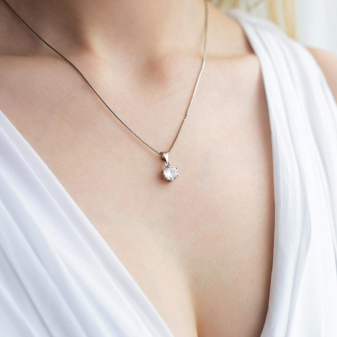 Silver Classic Necklace - Silver Necklace Women - Women's Necklace Necklace Brother & Sisters